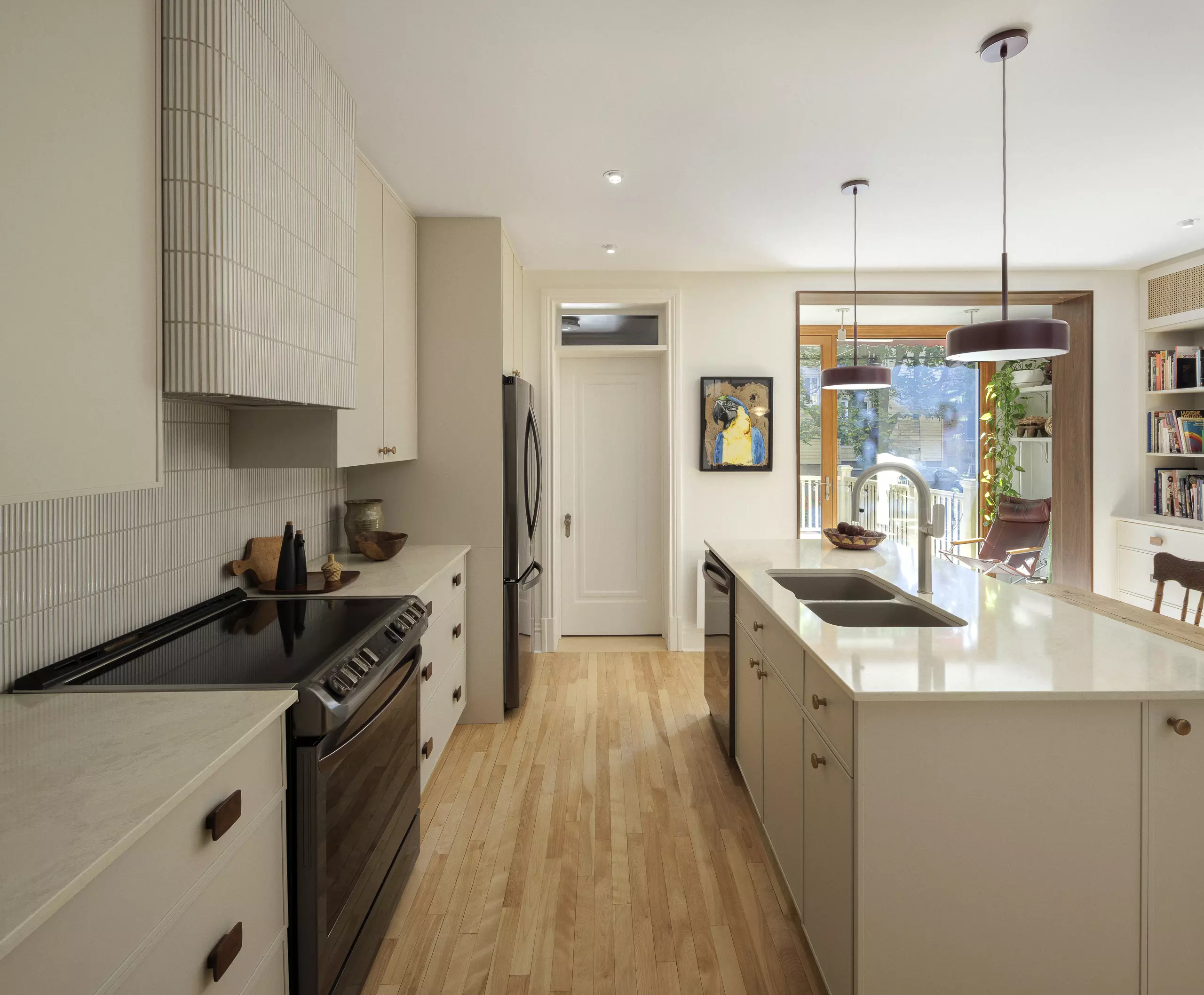 Rénovation cuisine avec îlot à Sainte-Foy — Construction François Côté