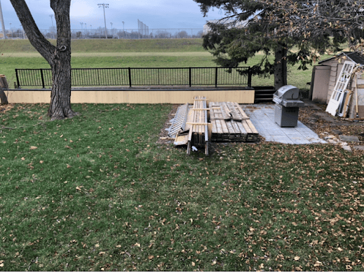 Pool house Sainte-Foy — terrain avant