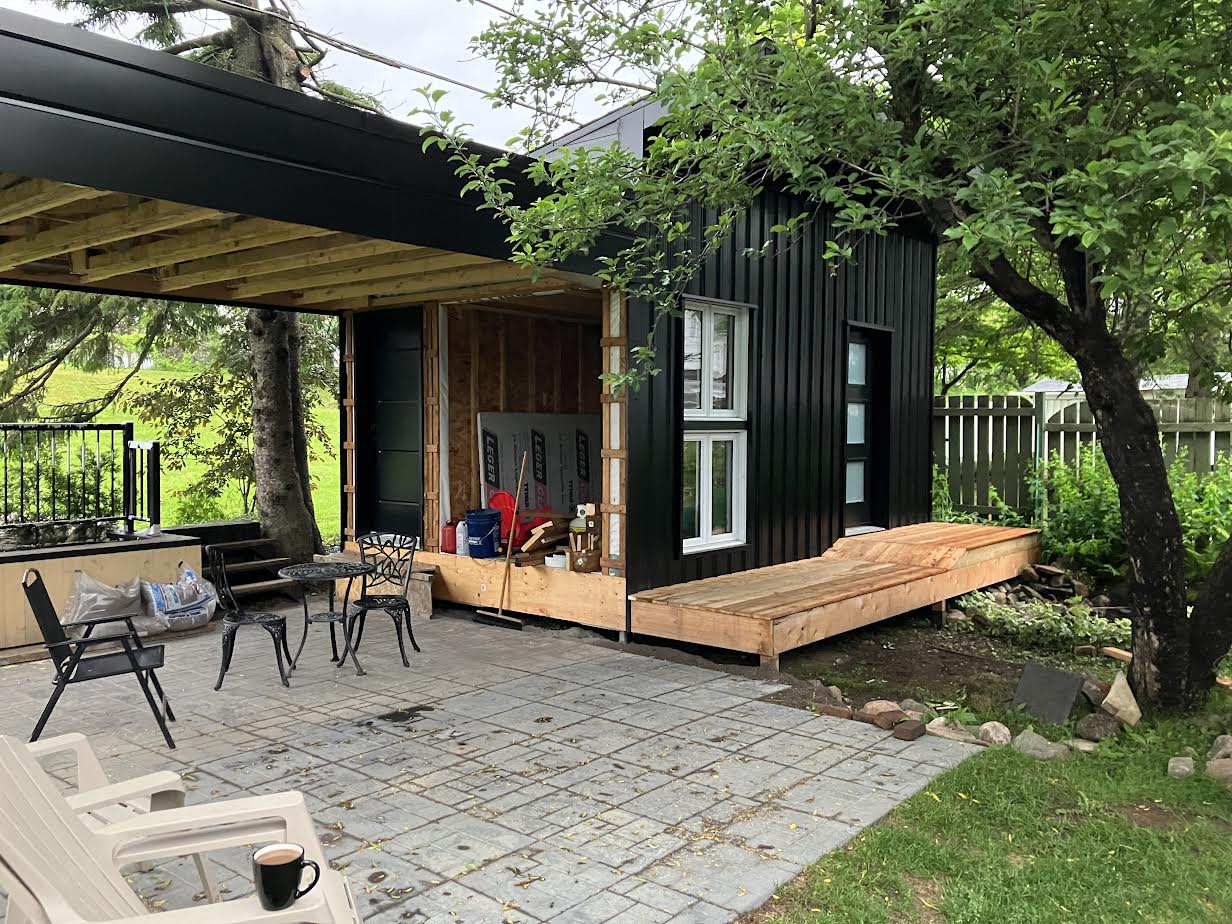 Construction pool house à Sainte-Foy — Construction François Côté